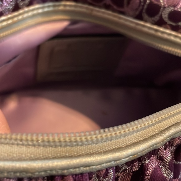 Small Purple authentic Coach Purse - Picture 4 of 6